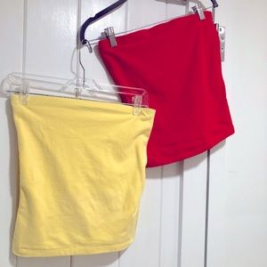 2 BOSTON PROPER Tube Tops small
